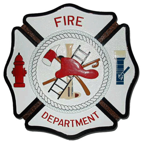 Fire Department Seal Maltese Cross / Podium Plaque