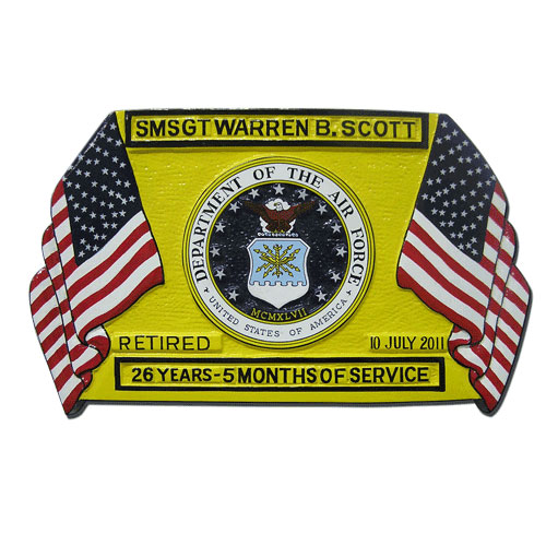 Military Retirement Plaques