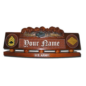 US Army Desk Nameplate Tank Model 2