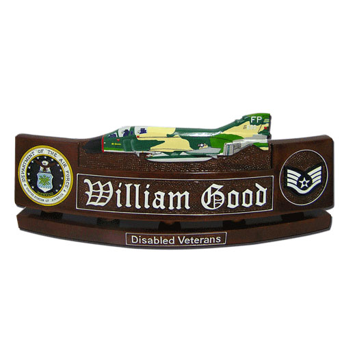 USAF F- 4D Phantom Desk Nameplate