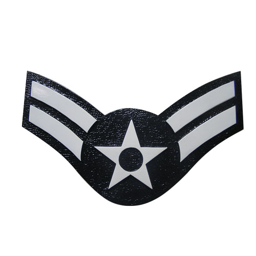 USAF E3 Rank Insignia Plaque