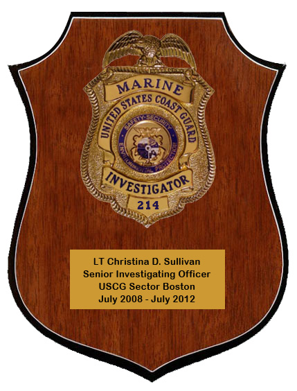 USCG Marine Investigator Plaque