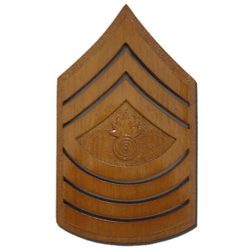 USMC MGySGT E-9 Insignia Plaque