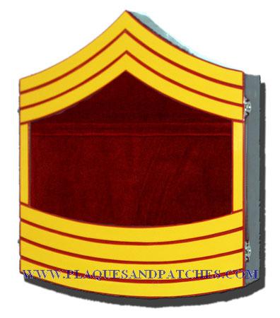 USMC E9 Retirement / Shadow Box Colored