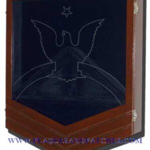 US Navy E8 Retirement / Shadow Box Natural Dark