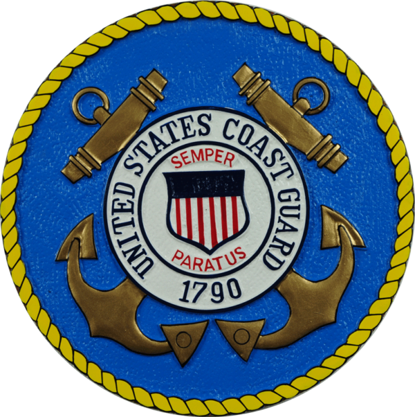 Coast Guard 3/4" Thick Outdoor HDU Plaque